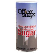 Office Snax® Reclosable Canister of Sugar, 20oz, 24/Carton Item: OFX00019CT