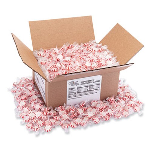 Office Snax® Candy Assortments, Peppermint Candy, 5 lb Box Item: OFX00662