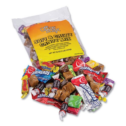 Office Snax® Candy Assortments, Soft and Chewy Candy Mix, 1 lb Bag Item: OFX00664