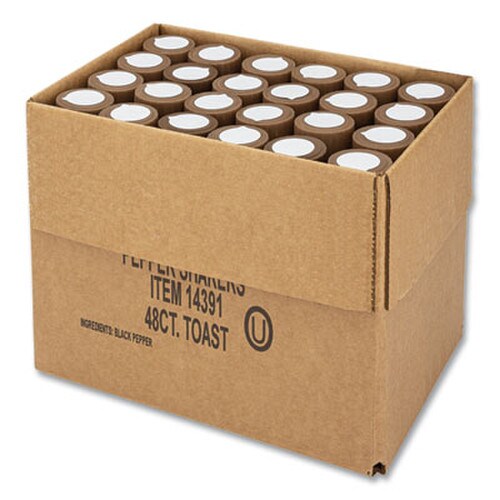Office Snax® Pepper Shakers, 4 oz Shakers, 48/Carton Item: OFX14391