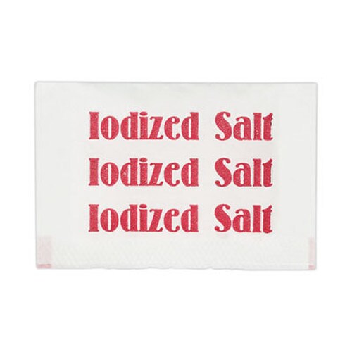 Office Snax® Iodized Salt Packets, 0.75 g Packet, 3,000/Box Item: OFX15261