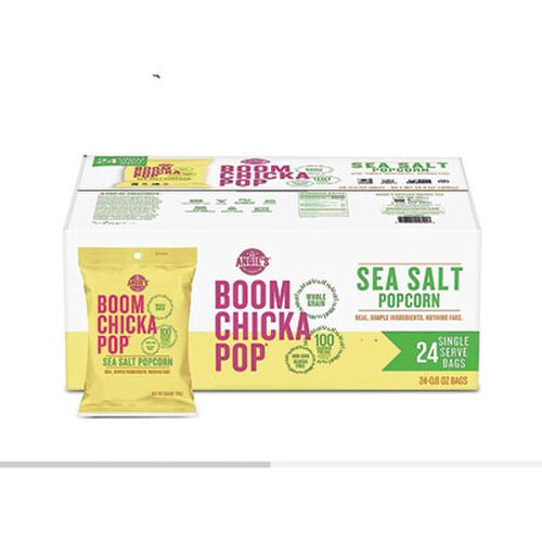 ANGIES® BOOMCHICKAPOP® BOOMCHICKAPOP Popcorn, 0.6 oz Bag, 24 Bags/Carton Item: OFXSN01027