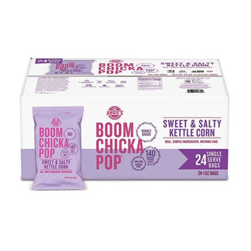 ANGIES® BOOMCHICKAPOP® Popcorn, Sweet and Salty, 1 oz Bag, 24/Carton Item: OFXSN01213