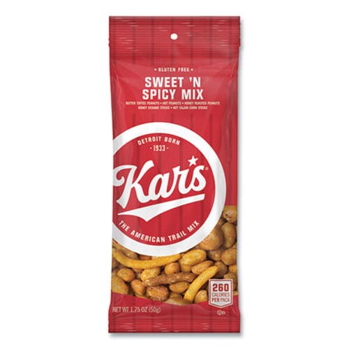 Kar's Trail Mix, Sweet 'N Spicy Mix, 1.75 oz Packet, 24/Box Item: OFXSN08384