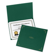Oxford™ Certificate Holder, 11.25 x 8.75, Green, 5/Pack Item: OXF29900605BGD