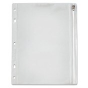 Oxford™ Zippered Ring Binder Pocket, 10.5 x 8, Clear Item: OXF68504