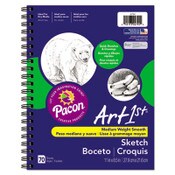 Pacon® Art1st Sketch Diary, 60 lb Text Paper Stock, Blue Cover, (70) 11 x 8.5 Sheets Item: PAC4794