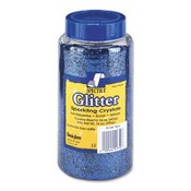 Pacon® Spectra Glitter, 0.04 Hexagon Crystals, Blue, 16 oz Shaker-Top Jar Item: PAC91750
