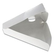 Pactiv Paper Pizza Hinged Container, 8.26 x 6.56 x 1.5, White, 500/Carton Item: PCTD148CLMW