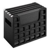 Pendaflex® Desktop File With Hanging Folders, Letter Size, 6" Long, Black Item: PFX23013