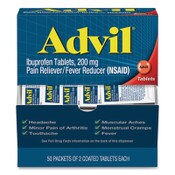 Advil® Ibuprofen Tablets, Two-Pack, 50 Packs/Box Item: PFYBXAVL50BX