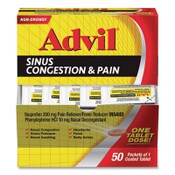 Advil® Sinus Congestion and Pain Relief, 50/Box Item: PFYBXAVSCP50BX