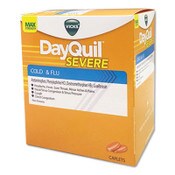 DayQuil® Cold and Flu Caplets, Daytime, Severe Cold and Flu, 25 Packs/Box Item: PFYBXDXSV25