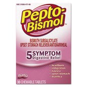 Pepto-Bismol™ Chewable Tablets, Original Flavor, 30/Box, 24 Box/Carton Item: PGC03977