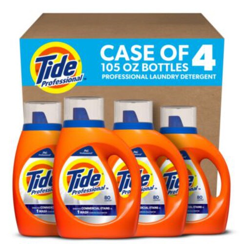 Tide® Professional™ Commercial Liquid Laundry Detergent, 105 oz Pour Bottle, 4/Carton Item: PGC14116