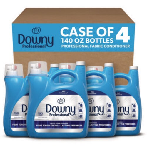 Downy® Professional Commercial Liquid Fabric Softener, Clean and Fresh Scent, 140 oz Pour Bottle, 4/Carton Item: PGC14121