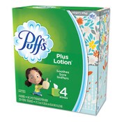 Puffs® Plus Lotion Facial Tissue, 2-Ply, White, 56 Sheets/Box, 24 Boxes/Carton Item: PGC34899CT