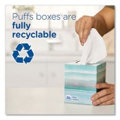 Puffs® Ultra Soft Facial Tissue, 2-Ply, White, 124 Sheets/Box, 6 Boxes/Pack, 4 Packs/Carton Item: PGC35554