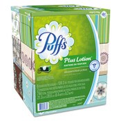 Puffs® Plus Lotion Facial Tissue, 2-Ply, White, 124 Sheets/Box, 6 Boxes/Pack, 4 Packs/Carton Item: PGC39383