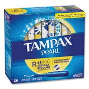 Tampax® Pearl Tampons, Regular, 36/Box, 12 Box/Carton Item: PGC71127
