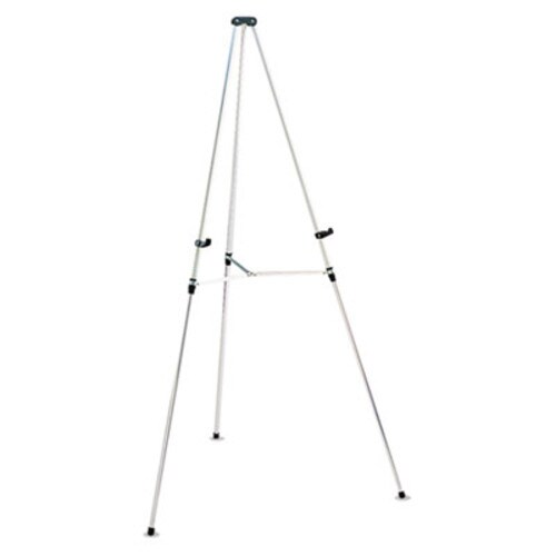 Quartet® Lightweight Telescoping Tripod Easel, 38" to 66" High, Aluminum, Silver Item: QRT50E