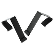 Quartet® Cubicle Partition Hangers, For 1.5" to 2.5" Thick Partition Walls, Black, 2/Set Item: QRTMCH10