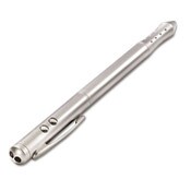 Quartet® Four-Function Executive Laser Pointer, Class 2, Projects 919 ft, Silver Item: QRTMP2800Q