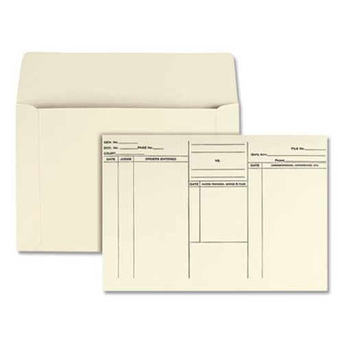 Quality Park™ Attorney's Envelope/Transport Case File, Cheese Blade Flap, Fold-Over Closure, 10 x 14.75, Cameo Buff, 100/Box Item: QUA89701