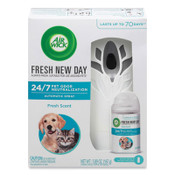 Air Wick® Pet Odor Neutralization Automatic Spray Starter Kit, 6 x 2.25 x 7.75, White/Gray, 4/Carton Item: RAC02720CT