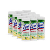 LYSOL® Brand Disinfecting Wipes II Fresh Citrus, 1-Ply, 7 x 7.25, White, 30 Wipes/Canister, 12 Canisters/Carton Item: RAC49130CT