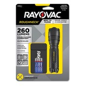 Rayovac® LED Aluminum Flashlight, 3 AAA Batteries (Included), Black Item: RAYRN3AAABXT