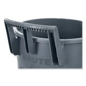 Rubbermaid® Commercial Vented Wheeled BRUTE Container, 32 gal, Plastic, Gray Item: RCP2179403