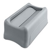 Rubbermaid® Commercial Swing Lid for Slim Jim Waste Container, Gray Item: RCP267360GY
