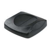 Rubbermaid® Commercial Swing Top Lid for Untouchable Recycling Center, 16" Square, Black Item: RCP268988BK