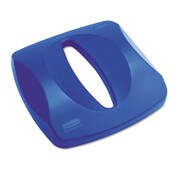 Rubbermaid® Commercial Untouchable Recycling Tops, 16 x 3.25, Blue Item: RCP269000BE