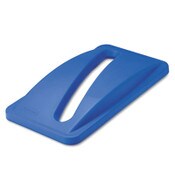 Rubbermaid® Commercial Slim Jim Paper Recycling Top, 20.38w x 11.38d x 2.75h, Dark Blue Item: RCP270388BE