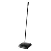 Rubbermaid® Commercial Dual Action Sweeper, 44" Steel/Plastic Handle, Black/Yellow Item: RCP421388BLA