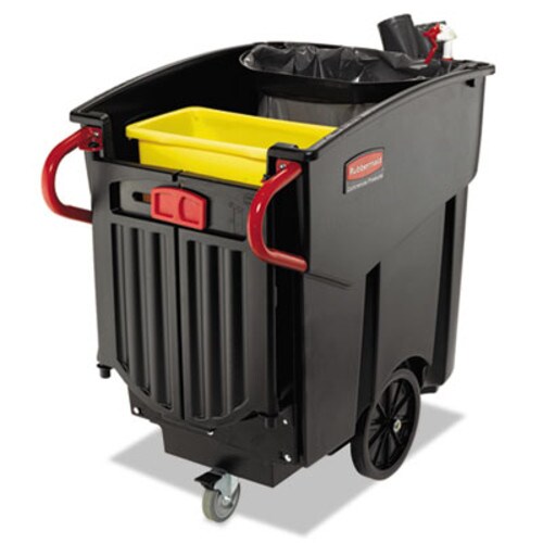 Rubbermaid® Commercial Mega BRUTE Mobile Container, 120 gal, Plastic, Black Item: RCP9W73BLA