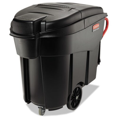 Rubbermaid® Commercial Mega BRUTE Mobile Container, 120 gal, Plastic, Black Item: RCP9W73BLA