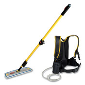 Rubbermaid® Commercial Flow Finishing System, 18" Wide Nylon Head, 56" Yellow Plastic Handle Item: RCPQ979