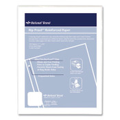 National® Rip Proof Reinforced Filler Paper, 3-Hole, 8.5 x 11, Unruled, 100/Pack Item: RED20121