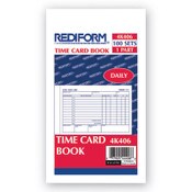 Rediform® Daily Employee Time Cards, Two Sides, 4.25 x 7, 100/Pad Item: RED4K406