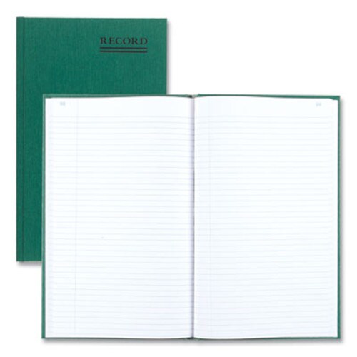 National® Emerald Series Account Book, Green Cover, 12.25 x 7.25 Sheets, 150 Sheets/Book Item: RED56111