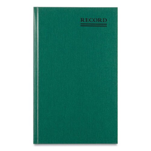 National® Emerald Series Account Book, Green Cover, 12.25 x 7.25 Sheets, 500 Sheets/Book Item: RED56151