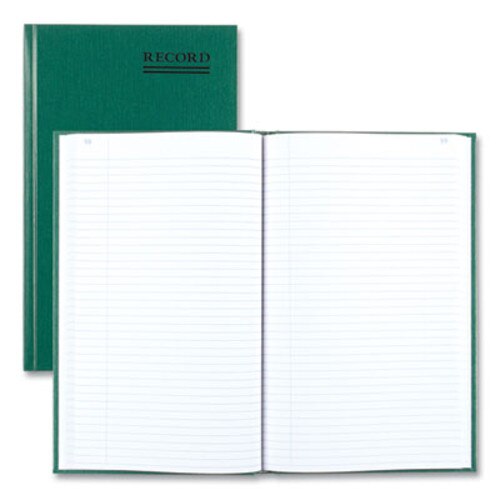 National® Emerald Series Account Book, Green Cover, 12.25 x 7.25 Sheets, 500 Sheets/Book Item: RED56151