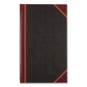 National® Texthide Eye-Ease Record Book, Black/Burgundy/Gold Cover, 14.25 x 8.75 Sheets, 300 Sheets/Book Item: RED57131