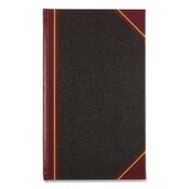 National® Texthide Record Book, 1-Subject, Medium/College Rule, Black/Burgundy Cover, (500) 14 x 8.5 Sheets Item: RED57151