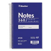 Blueline® Steno Notes Notebook, Gregg Rule, Blue/White Cover, (180) 9 x 6 Sheets Item: REDAT35B