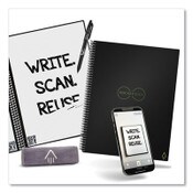 Rocketbook Core Smart Notebook, Wide/Legal Rule, Black Cover, (18) 8.8 x 6 Sheets Item: RKBEVR2EKA