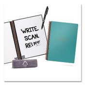 Rocketbook Core Smart Notebook, Lined Rule, Teal Cover, (18) 8.8 x 6 Sheets Item: RKBEVR2EKCCE